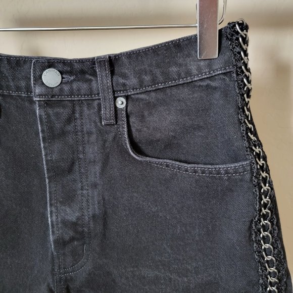 Carmar Titania High Rise Black Denim Jean Chain Shorts - Picture 5 of 16